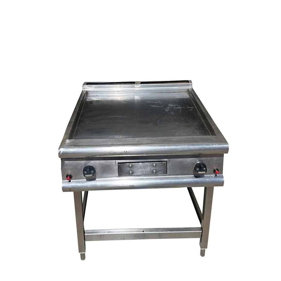 ANGELO PO GAS CHROME HOTPLATE ON STAND STAINLESS STEEL BODY
