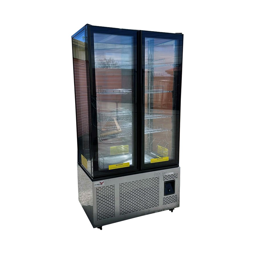 FREEZER 4 SQUARE 2 DOOR UPRIGHT DISPLAY