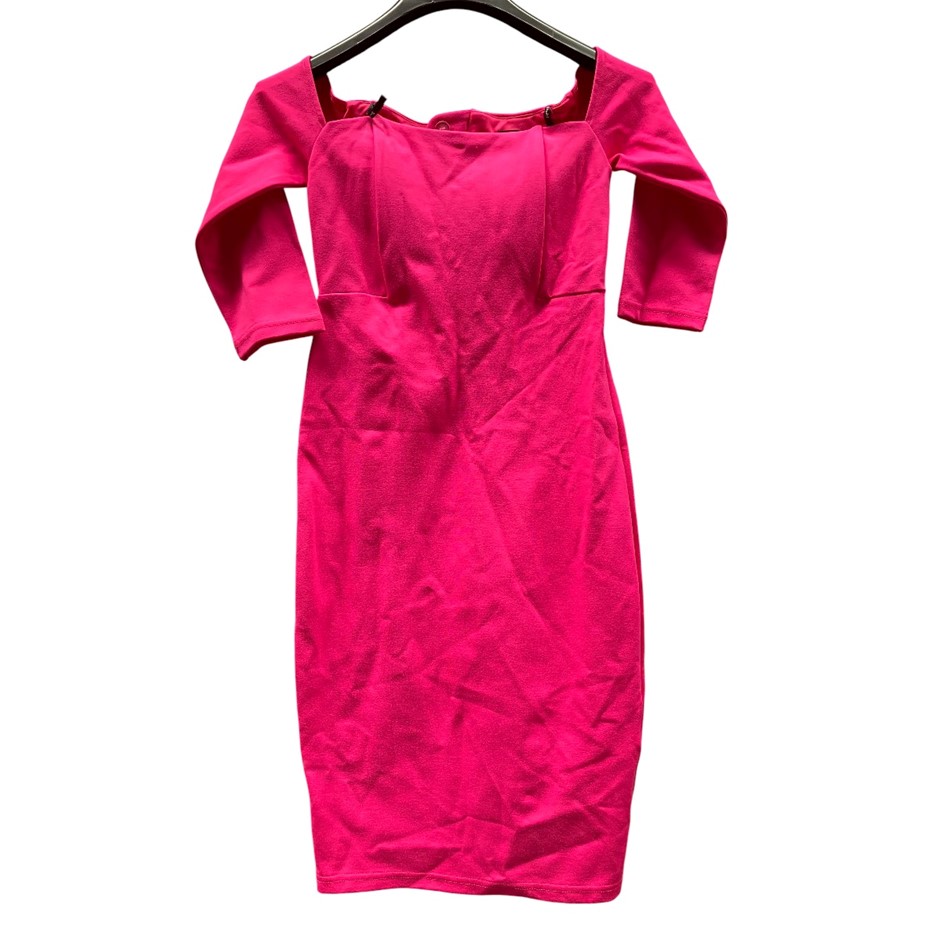 BARDOT Women's Off Shoulder Dress, Size AU6 / US 2 (XXS) / EU34, Magenta.