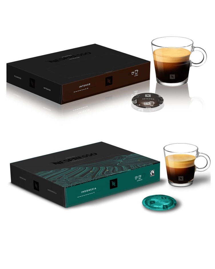 BUNDLE: NESPRESSO PRO Creations Indonesia 50 Capsule Box BB: 28/02/2026 + N