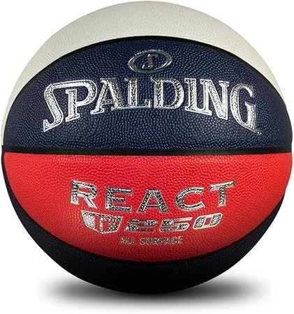Spalding React TF-250 All-Surface Training Basketball Red/White/Blue, Size