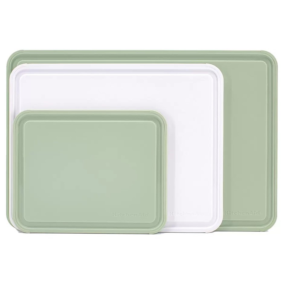KITCHENAID Non-Slip Cutting Boards 3 Piece Set Pistachio