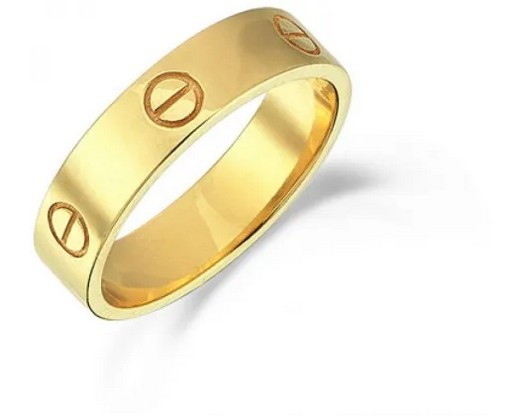 9K Yellow Gold LOCK RING