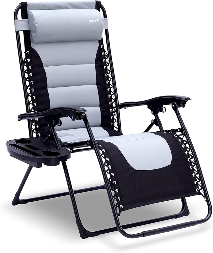 SERENELIFE Outdoor Zero Gravity Recliner Chair.
