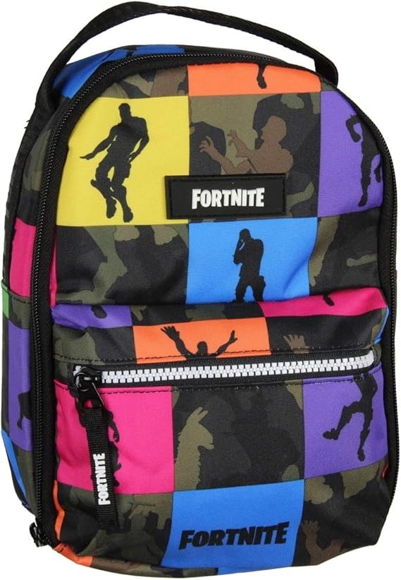FORTNITE Kids' Big Multiplier Insulated Lunch Bag, Camo.