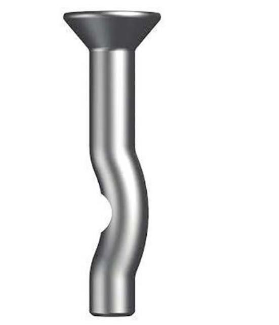 2 Packs of 100 x POWER Mushroom Head Spike 6.5x38mm, Stainless Steel.