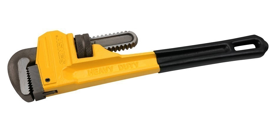 SENSH 450mm Pipe Wrench with Dipped Grip Handle.