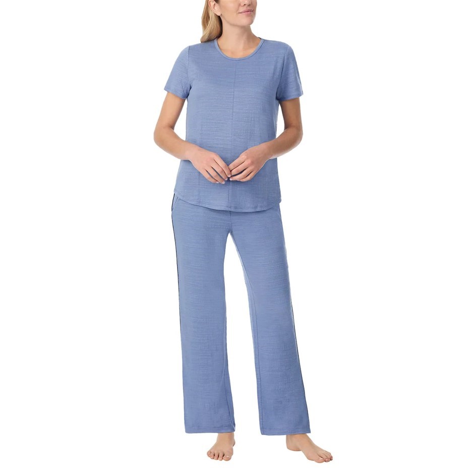 MIDNIGHT Carole Hochman Women's 2pc Pyjama Set, Size M, Blue. Buyers Note