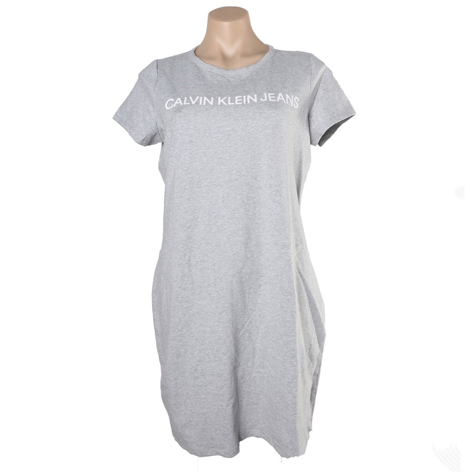 CALVIN KLEIN JEANS Women's T-Shirt Dress, Size XL, 55%PimaCotton/37%Modal,