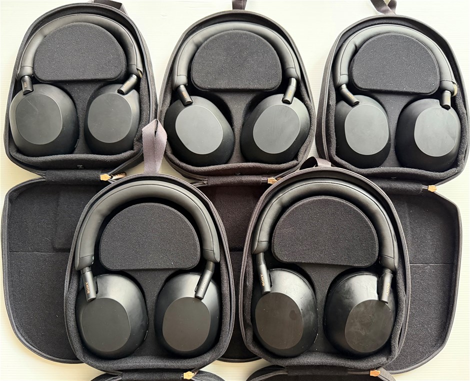 Sony WH-1000XM5 Noise Cancelling Wireless Headphones - Black (Lot of 5)
