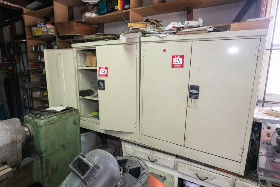 Storage Cabinets with Contents