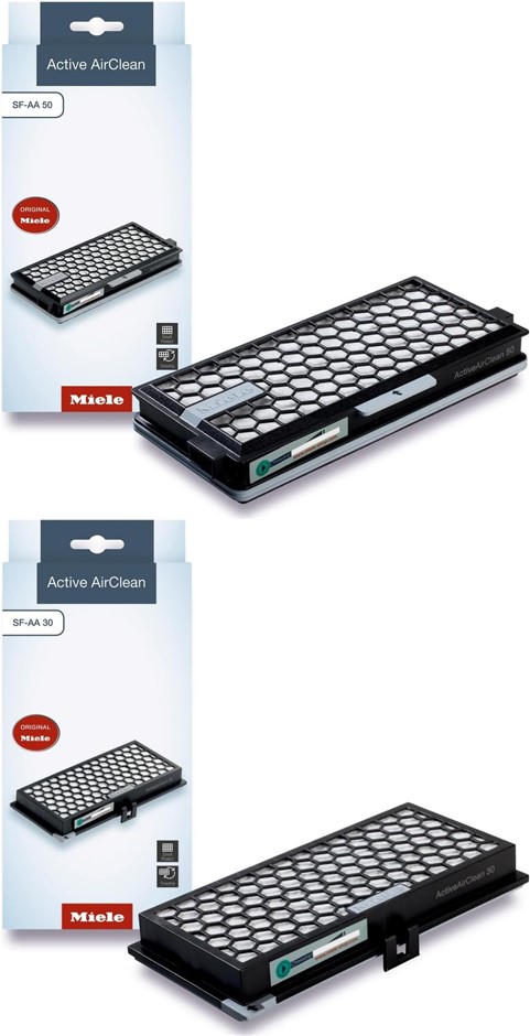 2 x MIELE Active AirClean Filters: SF-AA 30 (for Classic C1, C1, U1) & SF-A