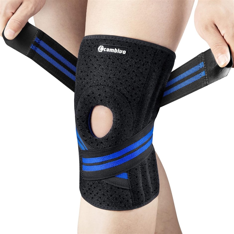 CAMBIVO Knee Brace with Side Stabilizers and Patella Gel Pad – Adjustable C