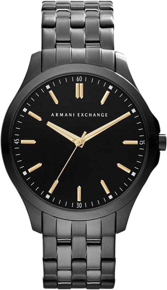ARMANI EXCHANGE Men's Hampton Stainless Steel Watch, AX2144, Black