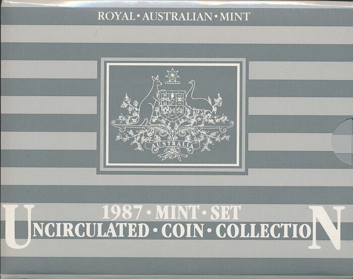 Australia: 1987 Uncirculated set inc 20c Coin available in sets
