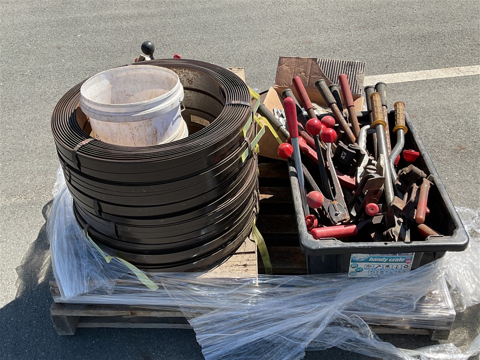 Qty Steel Strapping & Sundries x 1 Pallet