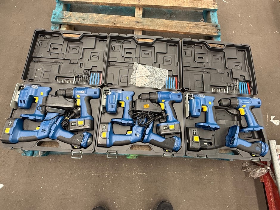 18V Power Tool set of 4pc x 3 units