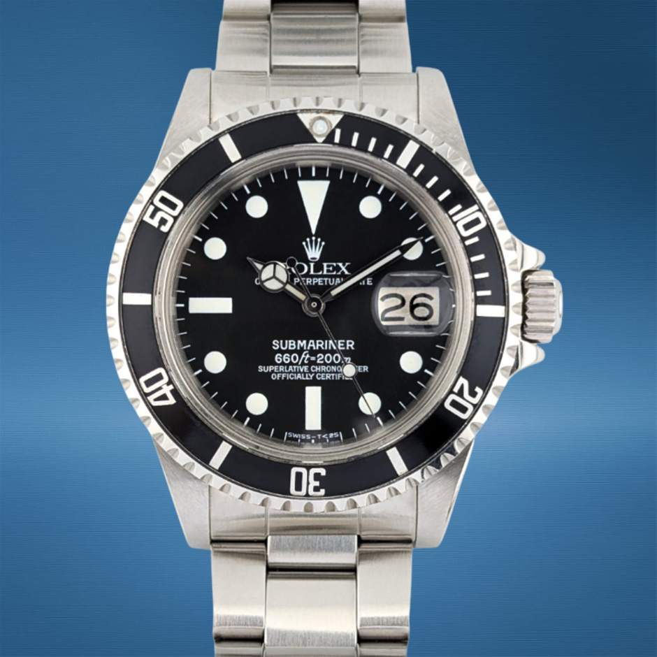 Rolex 1680 Vintage Submariner Date Service Dial 40mm 1978 WxO