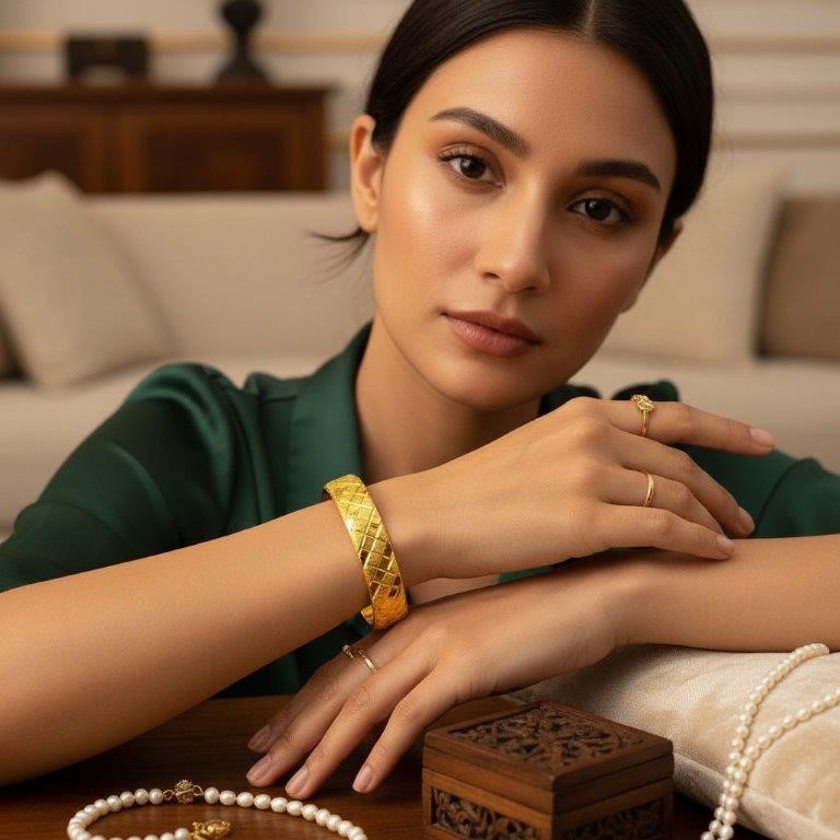 22KGold-filled/Italy Stamped Yellow Gold Filled  Bangle -58mm