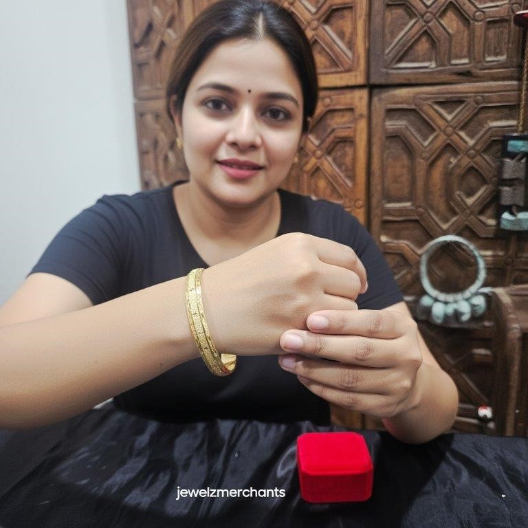 22KGold-filled/Italy Stamped Yellow Gold Filled Bangle -10x60mm