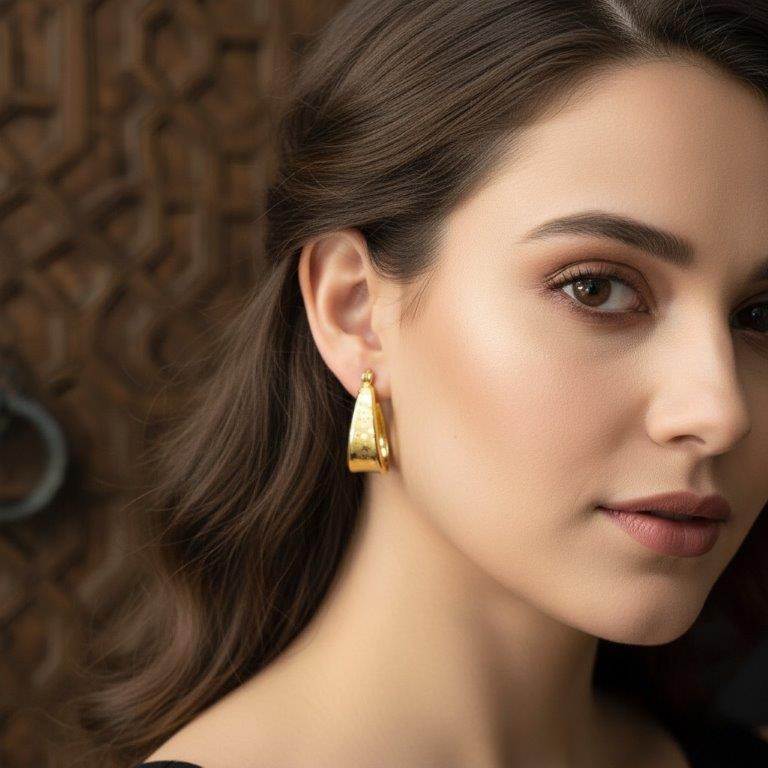 18KGold-filled/Italy Stamped Yellow Gold Filled  Earring