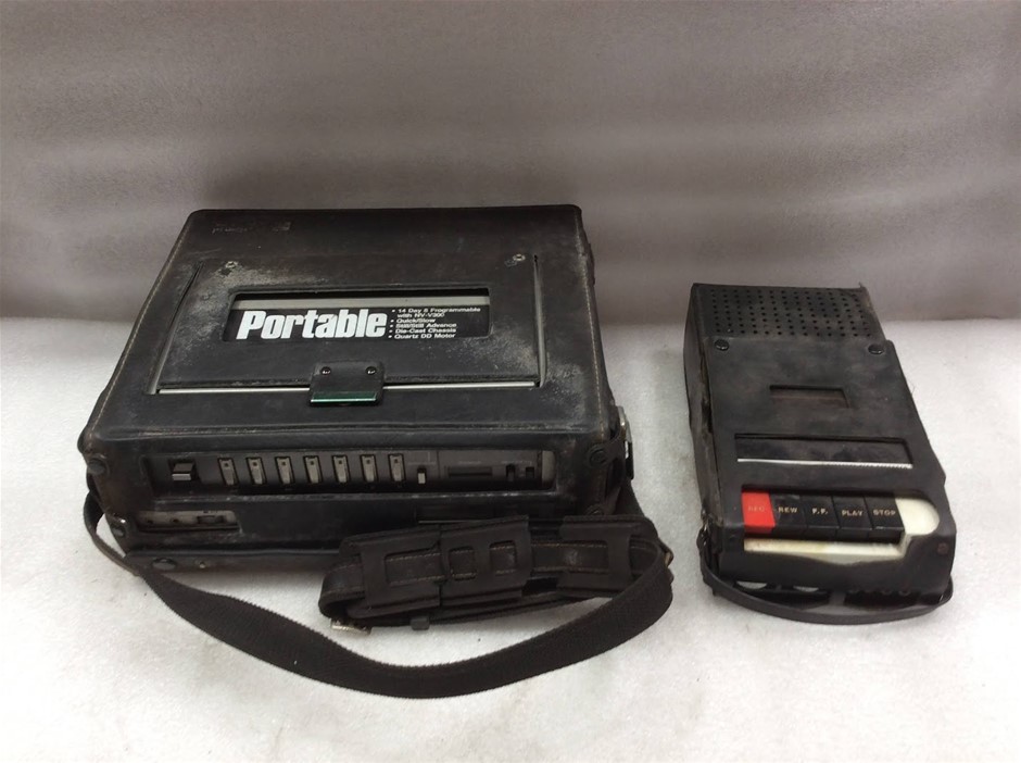 National NV-3000 Portable Video Cassette Recorder + Hanimex HC2000 Solid St