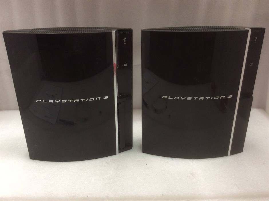 Sony PlayStation 3 CECHL02 Game Console (Lot of 2)