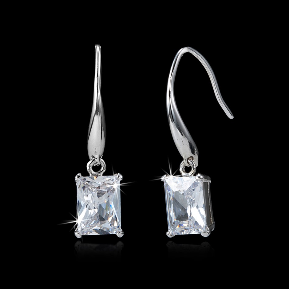 Drop Earrings Featuring 2 Crystals by Swarovski®
