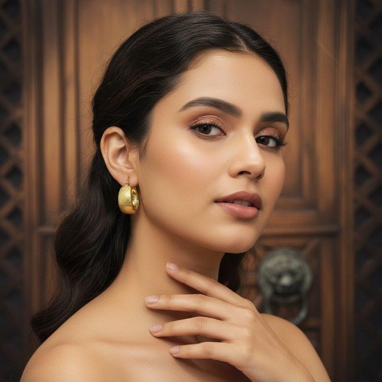 18KGoldFilled/Italy Solid Earring -(Stamped 18K/Italy)-Warranty Quality