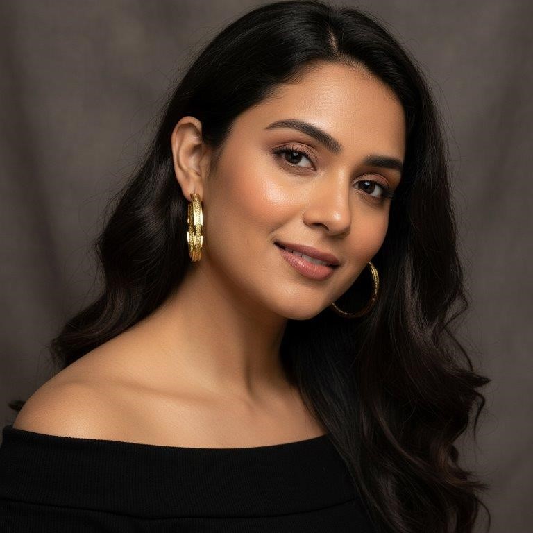 18KGold-filled/Italy Stamped Yellow Gold Filled Earring & Simulated