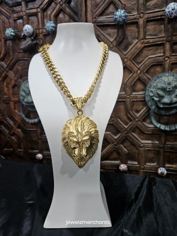 Italy 18K Triple Yellow Gold Plated Cuban Chain (18KGP/Italy) 60cm-14mm