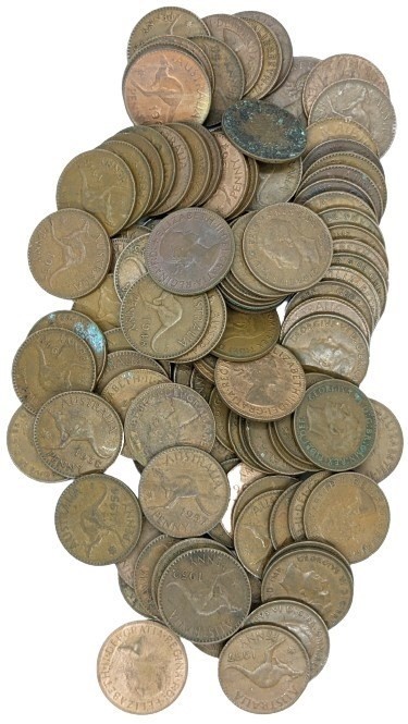 1kg of Australia KGV/King George VI/Queen Elizabeth Mix Date & Condition