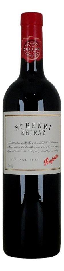 Penfolds St Henri Shiraz 2005 (1x 750mL), SA. Screwcap