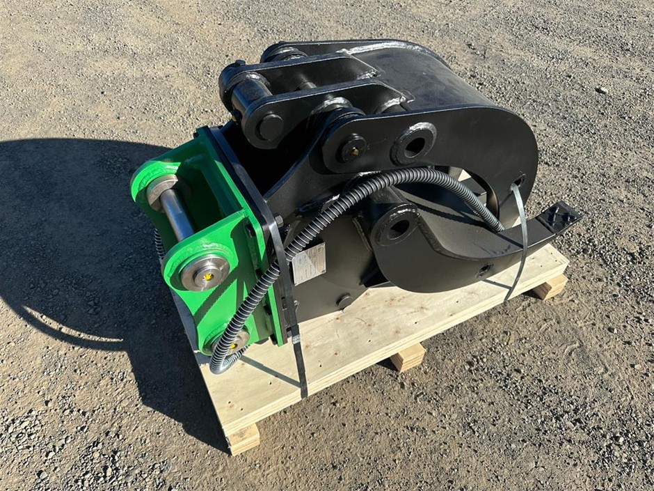 Single Ram Hydraulic Grapple Attachment to Suit 3-5T Excavators(Unused)