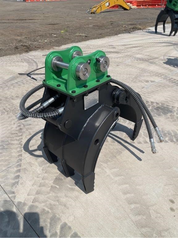 Single Ram Hydraulic Grapple Attachment to Suit 1-3T Excavator(Unused)