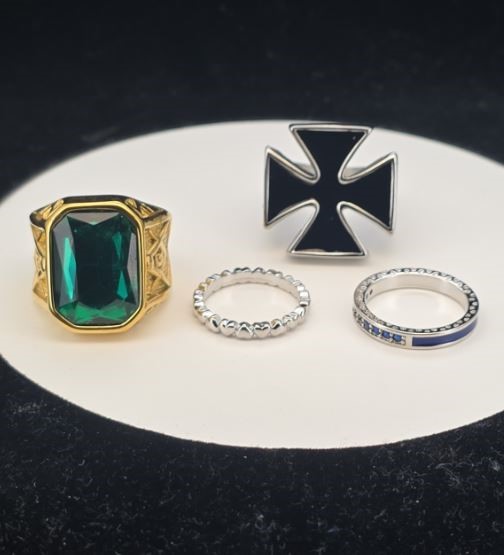 18K Gold-Plated Mixed lot of 4 Items