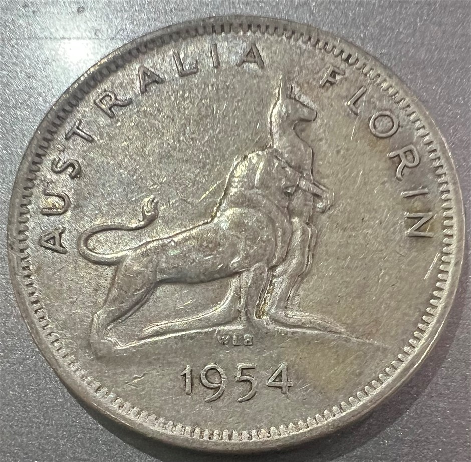 1951 Australia pre decimal Silver florin