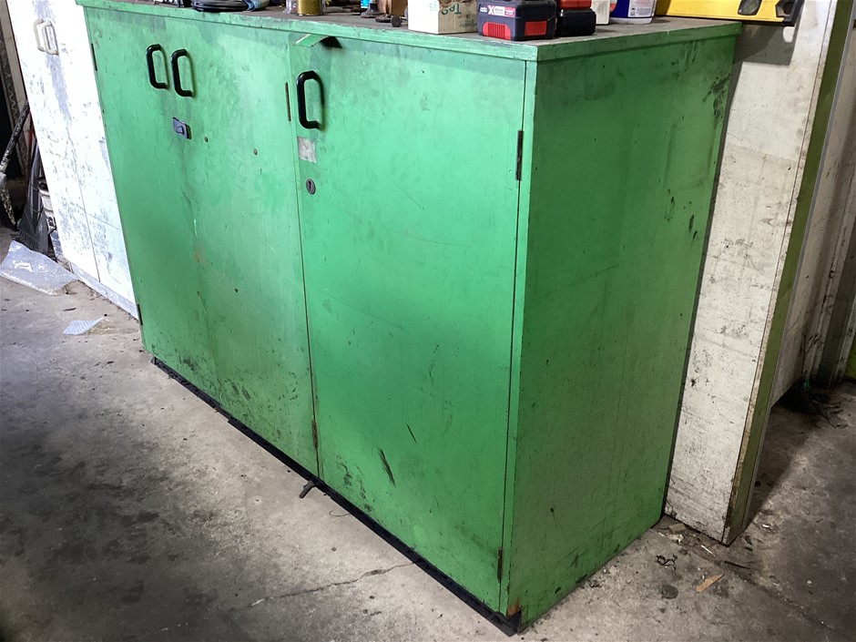 Wooden Workshop Cabinets x2