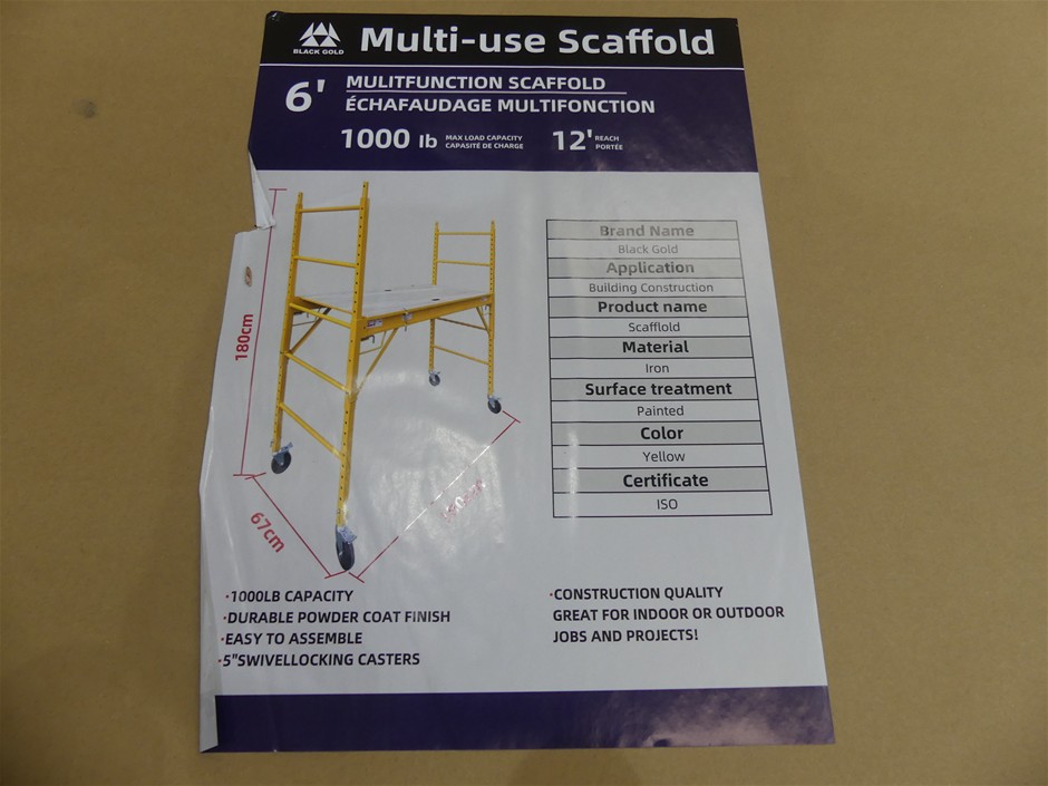 Unused 2025 Black Gold MULITFUNCTION SCAFFOLD