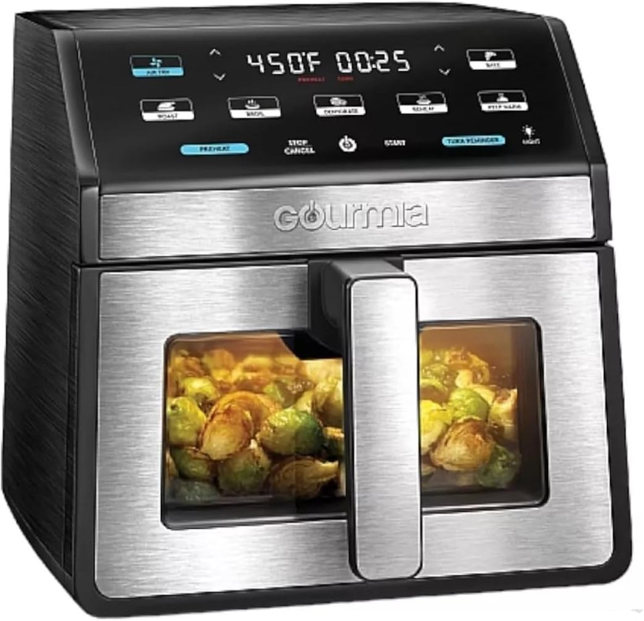 GOURMIA Digital Air Fryer, 7.5 Liter With Window And Light, Mod. GAF858.