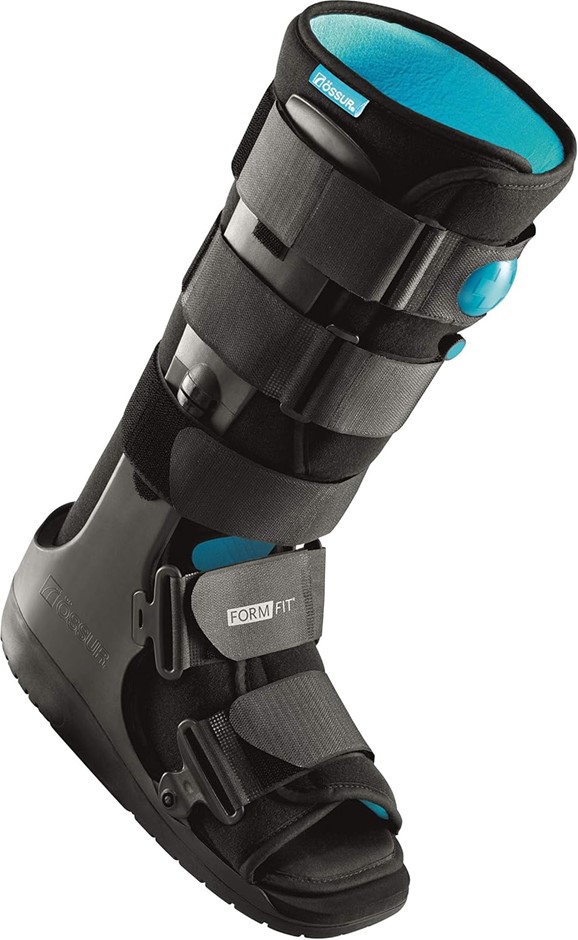 OSSUR Form-Fit Moon Tall Boot Air Walker, Size Large (LG), Black, W0800BLK.