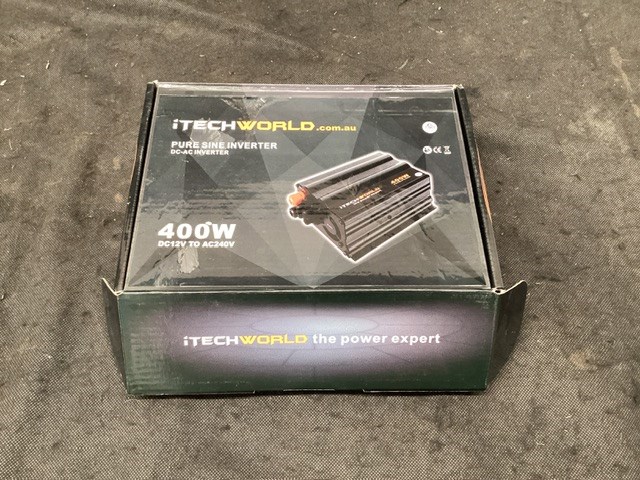 Unreserved ITech Pure Sin 400W Inverter DC12-AC240 Inverter 