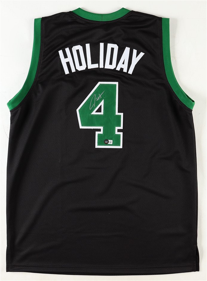 NBA CHAMPION JRUE HOLIDAY SIGNED JERSEY