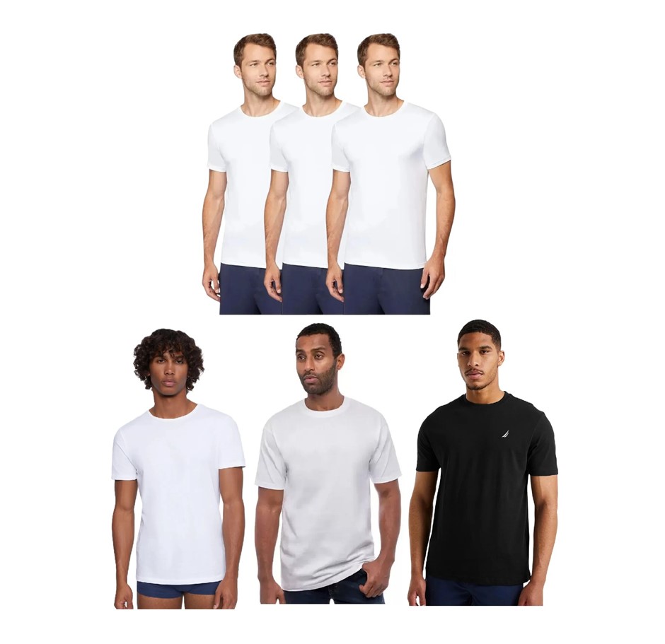 6 x Assorted Men's Tees, Size L, Incl: 32DEGREES, LEVI'S, NAUTICA & SIGNATU