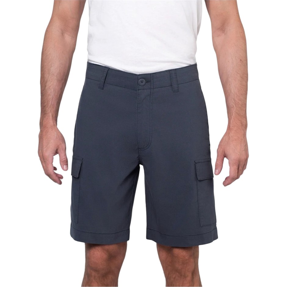 WEARFIRST Men's Stretch Cargo Shorts, Size 36, 72% Cotton, Blue. Buyers No