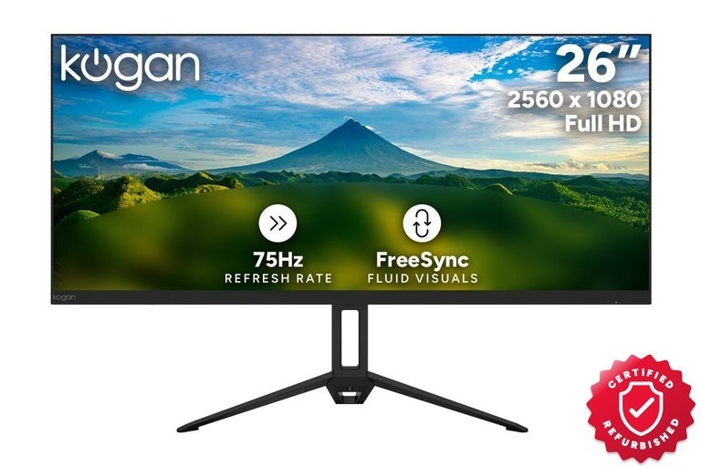 Kogan 26" UltraWide Full HD 75Hz FreeSync Monitor (2560 x 1080)