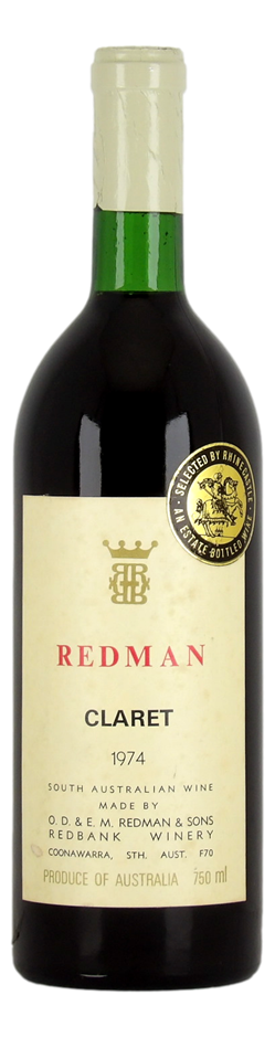 Redman Claret 1974 (1x 750mL), Coonawarra