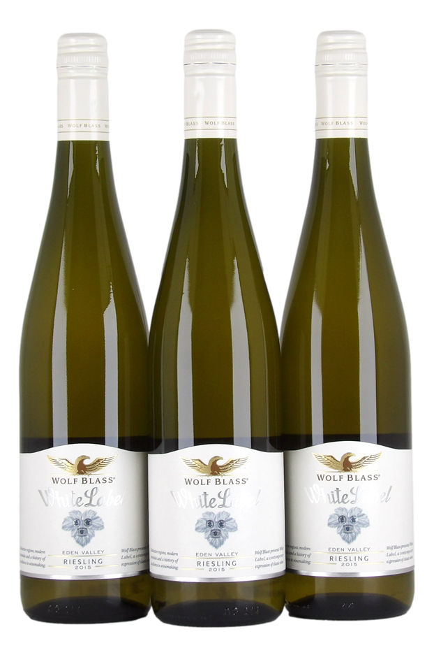 Wolf Blass Wines White Label Riesling 2015 (3x 750mL), Eden Valley