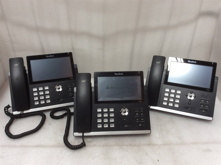 Yealink SIP-T48S Ultra-elegant Gigabit IP Phone (Lot of 3)