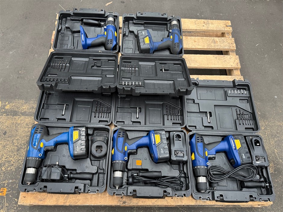 24V Cordless Drill Kit, 2-Speed Gearbox x 5 units